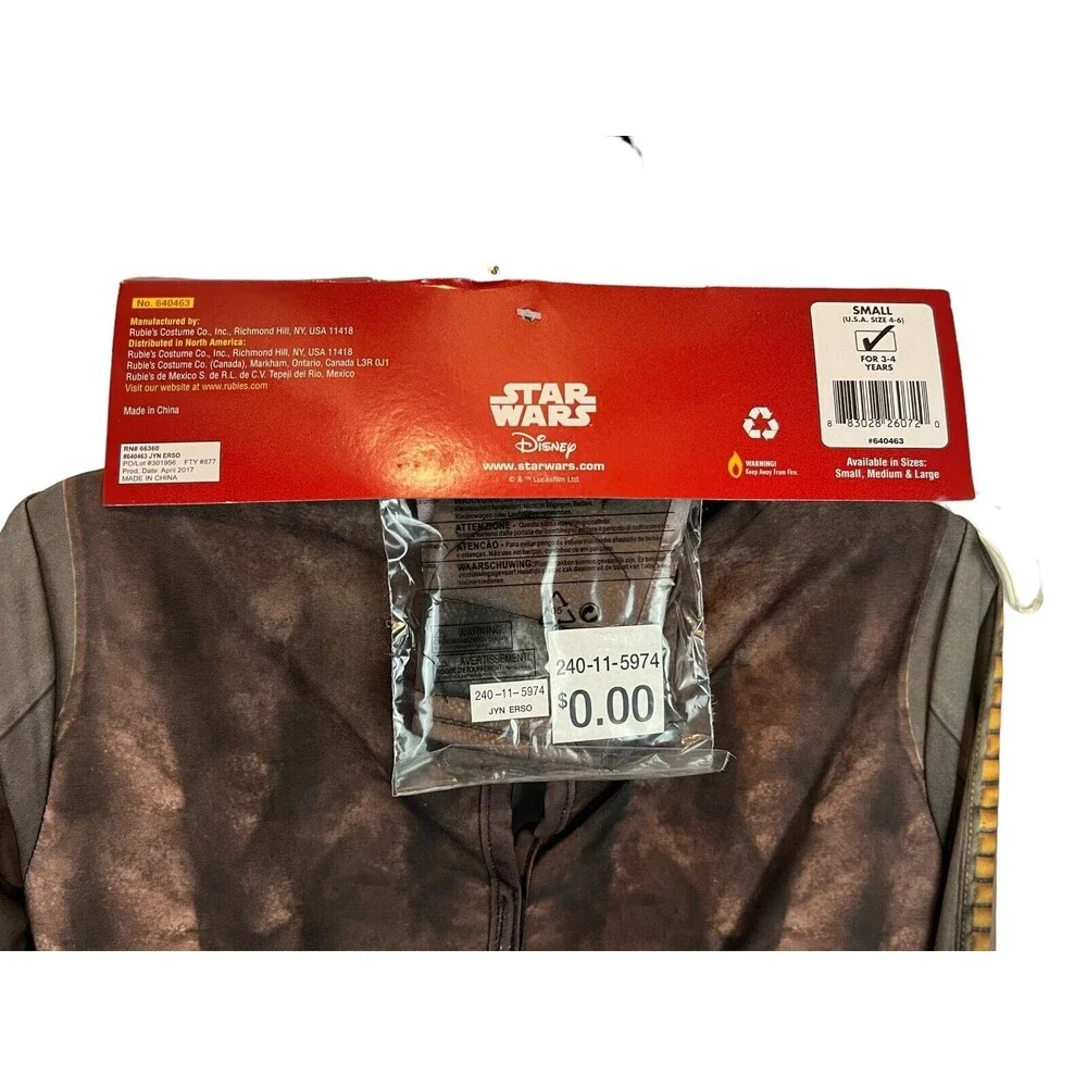 Girls Star Wars Rogue One JYN ERSO  Size S  Halloween Dress up Costume  NWT